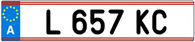 Trailer License Plate